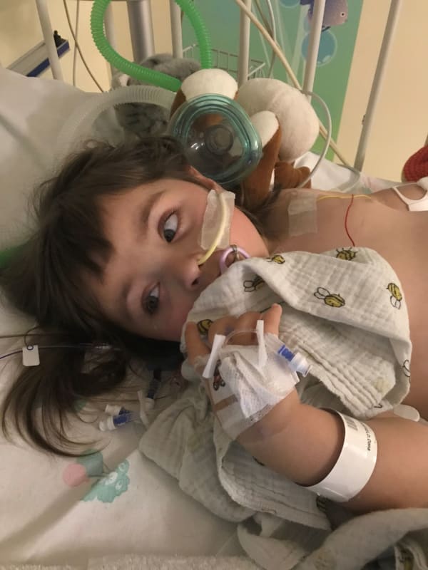 Oona received life-saving treatment at Leeds Children