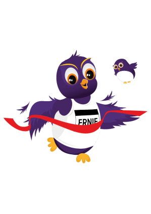 Leeds Hospitals Charity Mascot Ernie Owl Running